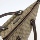 GUCCI GG Supreme Tote Bag PVC Beige Silver 108832 Auth 151708-6