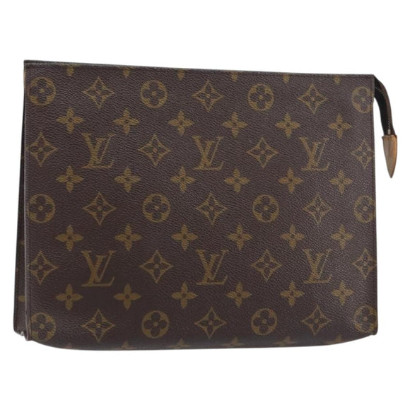LOUIS VUITTON Monogram Poche Toilette 26 Pouch M47542 LV Auth 151709