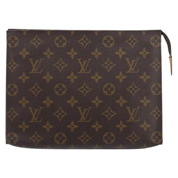 LOUIS VUITTON Monogram Poche Toilette 26 Pouch M47542 LV Auth 151709