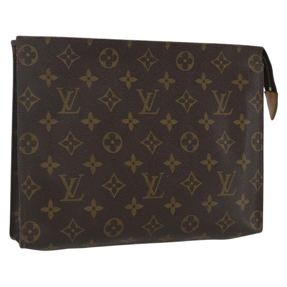 LOUIS VUITTON Monogram Poche Toilette 26 Pouch M47542 LV Auth 151710