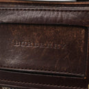 BURBERRY Nova Check Shoulder Bag Canvas Brown Gold Auth 151717-10