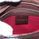 BURBERRY Nova Check Shoulder Bag Canvas Brown Gold Auth 151717-17
