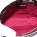 BURBERRY Nova Check Shoulder Bag Canvas Brown Gold Auth 151717-12