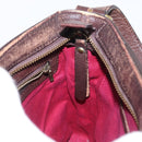 BURBERRY Nova Check Shoulder Bag Canvas Brown Gold Auth 151717-18