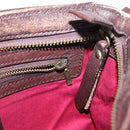 BURBERRY Nova Check Shoulder Bag Canvas Brown Gold Auth 151717-20