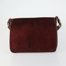 CARTIER Shoulder Bag Leather 2 Set Bordeaux Auth 151718-2