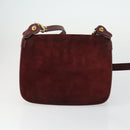 CARTIER Shoulder Bag Leather 2 Set Bordeaux Auth 151718-3