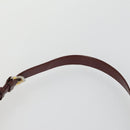 CARTIER Shoulder Bag Leather 2 Set Bordeaux Auth 151718-6