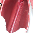 CARTIER Shoulder Bag Leather 2 Set Bordeaux Auth 151718-9