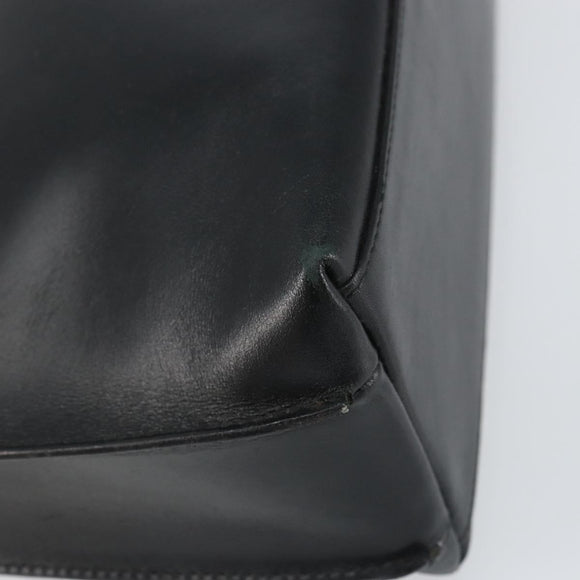 GUCCI Shoulder Bag Leather Black Silver Auth 151719