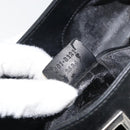 GUCCI Shoulder Bag Leather Black Silver Auth 151719-12