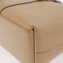 GUCCI Jackie Shoulder Bag Leather Beige Silver 001 3875 Auth 151720-12