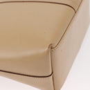 GUCCI Jackie Shoulder Bag Leather Beige Silver 001 3875 Auth 151720-13