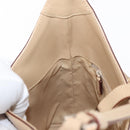 GUCCI Jackie Shoulder Bag Leather Beige Silver 001 3875 Auth 151720-19