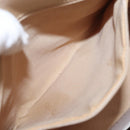 GUCCI Jackie Shoulder Bag Leather Beige Silver 001 3875 Auth 151720-22