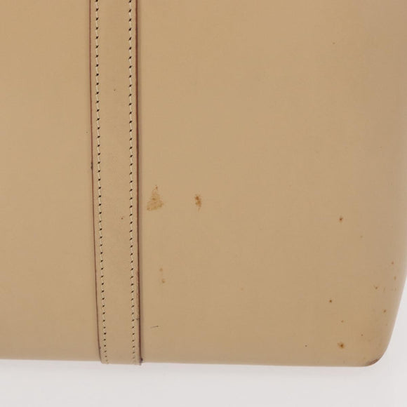 GUCCI Jackie Shoulder Bag Leather Beige Silver 001 3875 Auth 151720