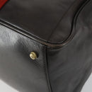 BALLY Boston Bag Leather 2way Brown Auth 151721-18