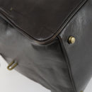 BALLY Boston Bag Leather 2way Brown Auth 151721-9