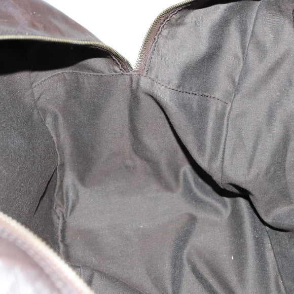 BALLY Boston Bag Leather 2way Brown Auth 151721