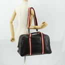 BALLY Boston Bag Leather 2way Brown Auth 151721-25