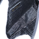 FENDI Shoulder Bag Leather Black White Auth 151723-11