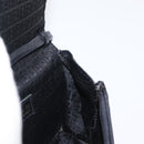 FENDI Shoulder Bag Leather Black White Auth 151723-19