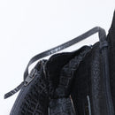 FENDI Shoulder Bag Leather Black White Auth 151723-20