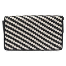 FENDI Shoulder Bag Leather Black White Auth 151723-2