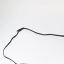 FENDI Shoulder Bag Leather Black White Auth 151723-14