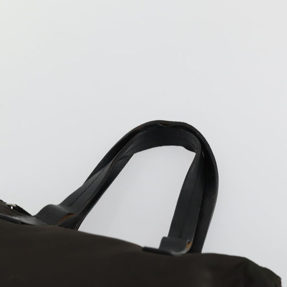 PRADA Tote Bag Nylon 2 Set Khaki Beige Auth 151727