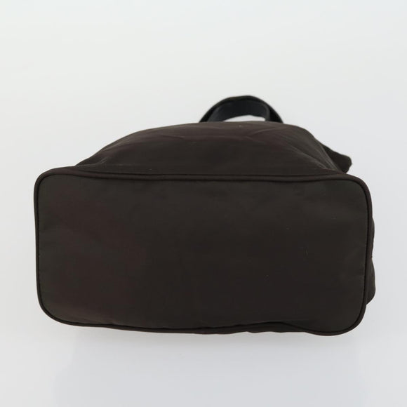 PRADA Tote Bag Nylon 2 Set Khaki Beige Auth 151727