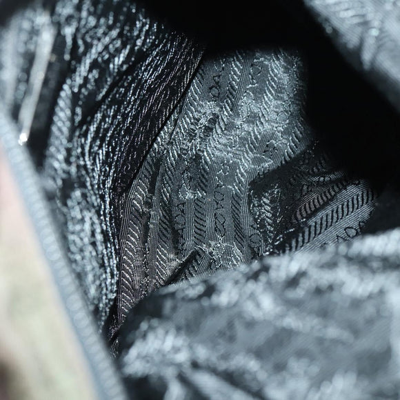 PRADA Tote Bag Nylon 2 Set Khaki Beige Auth 151727