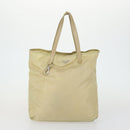 PRADA Tote Bag Nylon 2 Set Khaki Beige Auth 151727-2