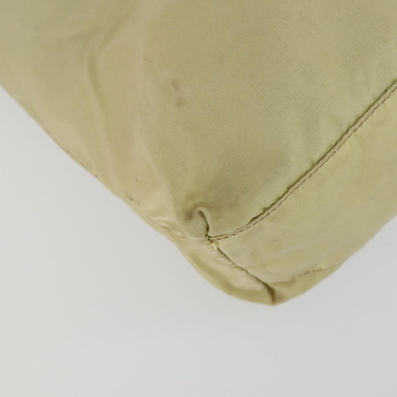 PRADA Tote Bag Nylon 2 Set Khaki Beige Auth 151727