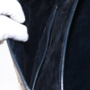 CELINE C Sulky Shoulder Bag Canvas Navy Gold Auth 151728-22