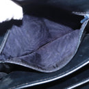 CELINE C Sulky Shoulder Bag Canvas Navy Gold Auth 151728-12