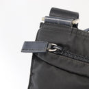PRADA Shoulder Bag Nylon Black Silver Auth 151729-15