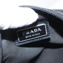 PRADA Shoulder Bag Nylon Black Silver Auth 151729-17