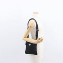 PRADA Shoulder Bag Nylon Black Silver Auth 151729-23