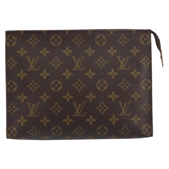 LOUIS VUITTON Monogram Poche Toilette 26 Pouch M47542 LV Auth 151730