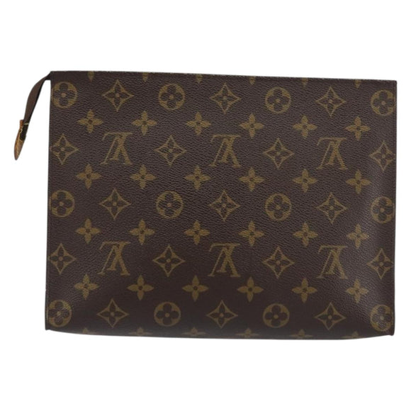 LOUIS VUITTON Monogram Poche Toilette 26 Pouch M47542 LV Auth 151730