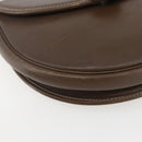 Christian Dior Shoulder Bag Leather Brown Gold Auth 151731-11