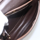 Christian Dior Shoulder Bag Leather Brown Gold Auth 151731-17