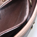 Christian Dior Shoulder Bag Leather Brown Gold Auth 151731-20