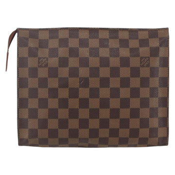 LOUIS VUITTON Damier Ebene Poche Toilette 26 Pouch N47543 LV Auth 151733 - 0