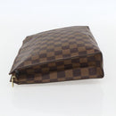 LOUIS VUITTON Damier Ebene Poche Toilette 26 Pouch N47543 LV Auth 151733-3