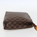 LOUIS VUITTON Damier Ebene Poche Toilette 26 Pouch N47543 LV Auth 151733-4