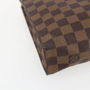 LOUIS VUITTON Damier Ebene Poche Toilette 26 Pouch N47543 LV Auth 151733-14