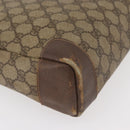 GUCCI GG Supreme Tote Bag PVC Beige Gold 002 123 0035 Auth 151735-17