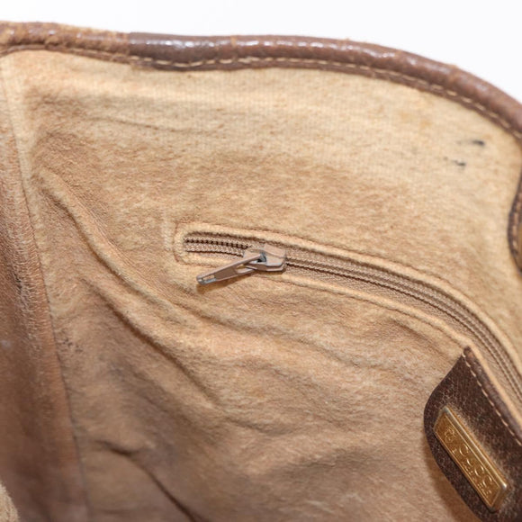 GUCCI GG Supreme Tote Bag PVC Beige Gold 002 123 0035 Auth 151735